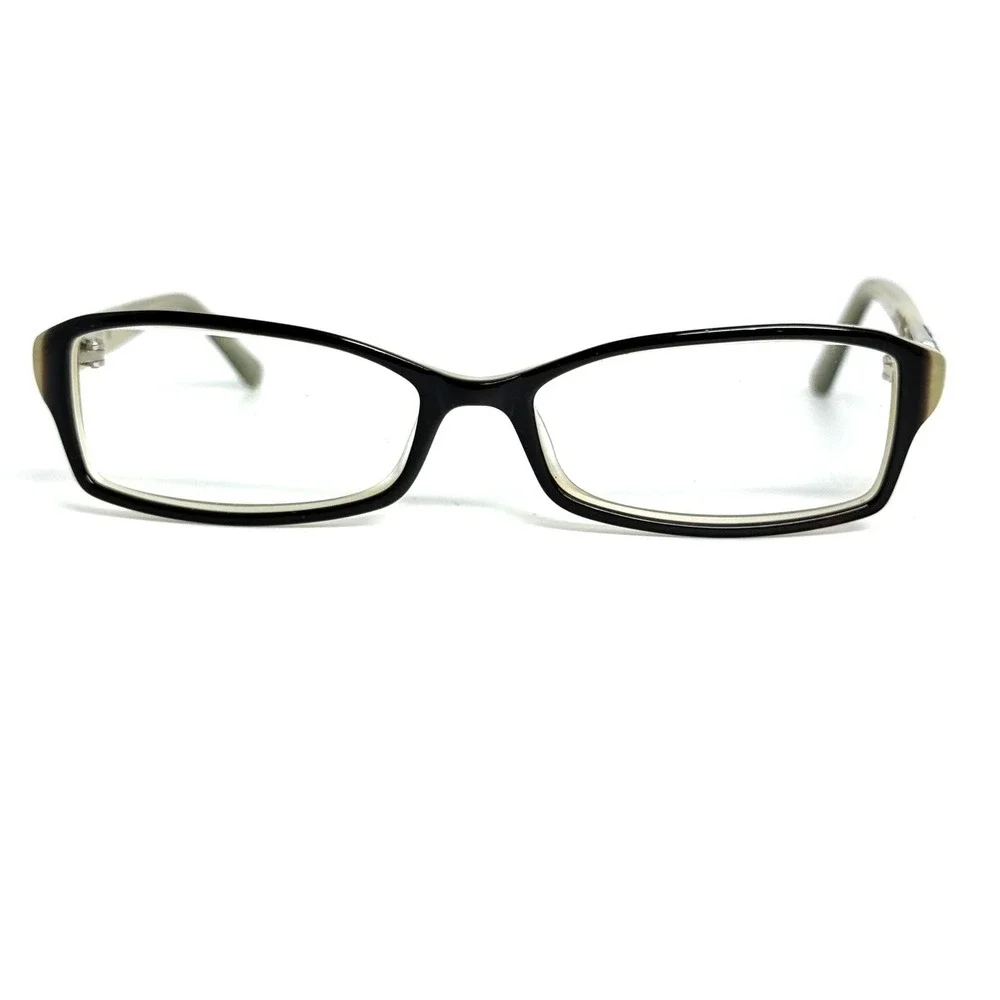 Karen Millen KM0115 Olive Green Brown Rectangular Eyeglass Frames 52-15-135
